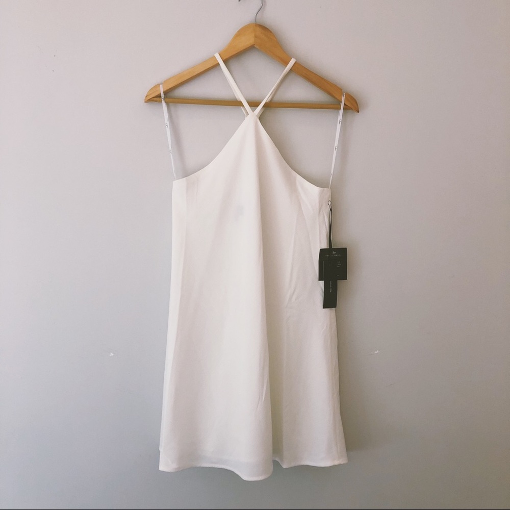 NEVER WORN Lulu’s White Halter Dress